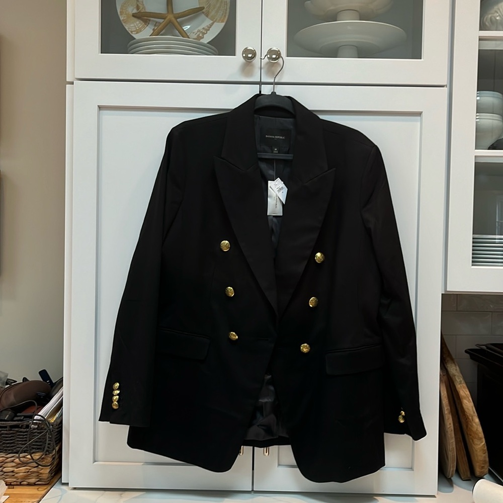 NWT Banana Republic women’s Classic Blazer black size 16